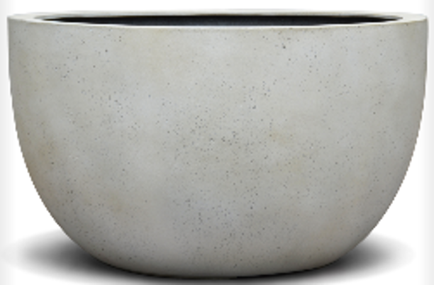 Wide egg pot, easyLite, concrete surface