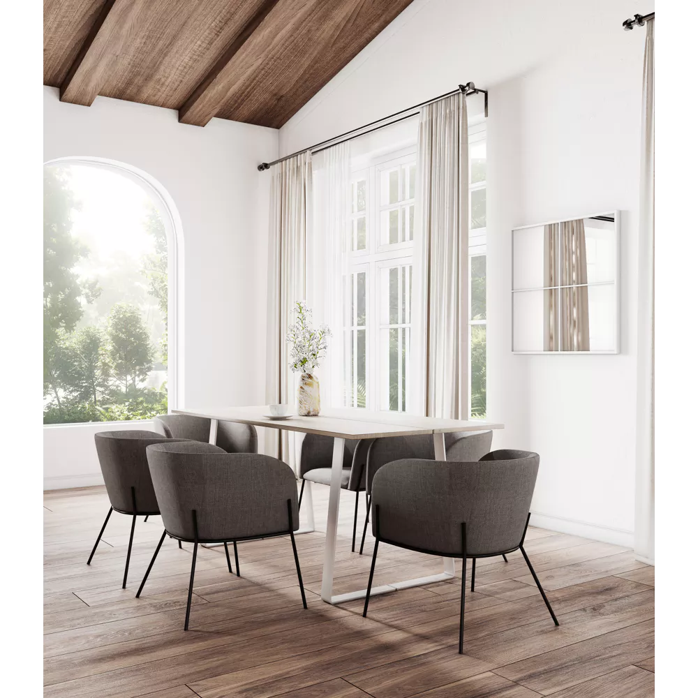 POLKA - chair - fabric / metal - L52xW59xH68cm