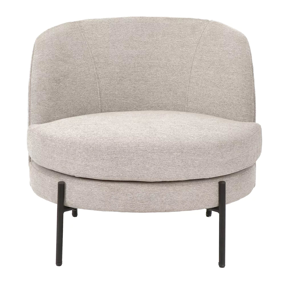 MILES - relax chair - fabric - L 73 x W 68 x H 70 cm - beige