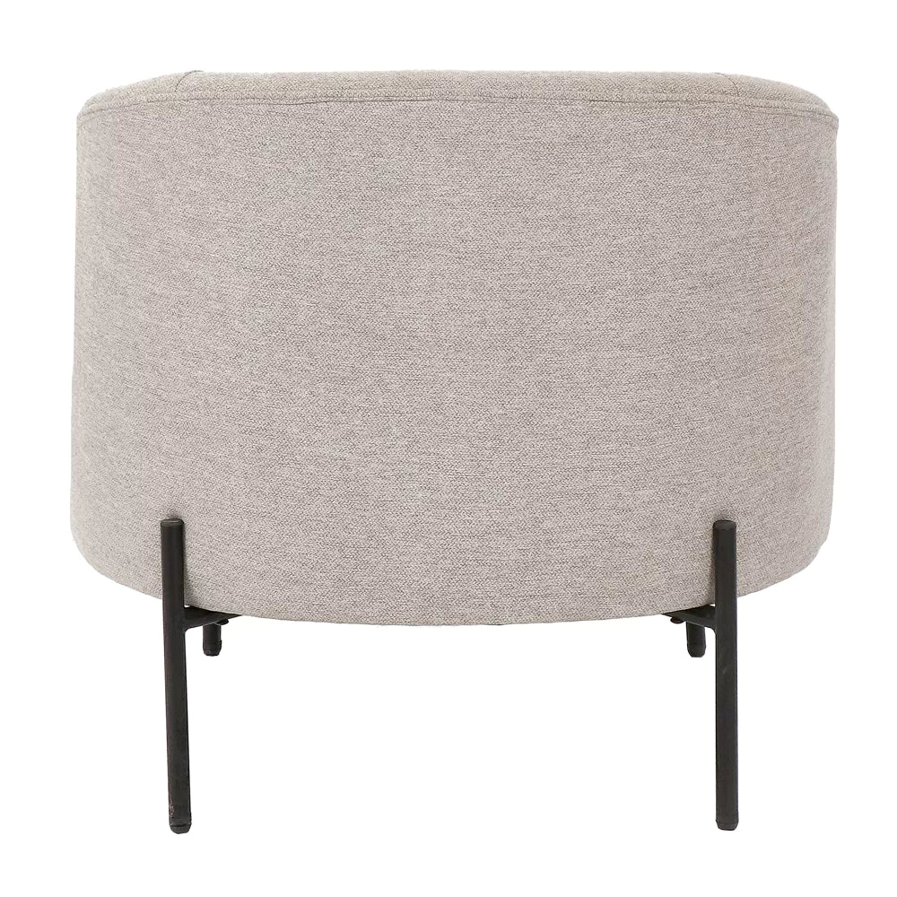 MILES - relax chair - fabric - L 73 x W 68 x H 70 cm - beige