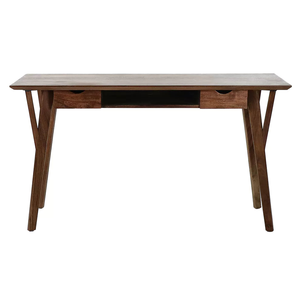 HOPPER - desk - acacia wood / metal - L 140 x W 50 x H 78 cm - walnut