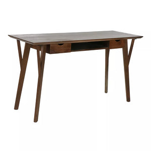 HOPPER - desk - acacia wood / metal - L 140 x W 50 x H 78 cm - walnut