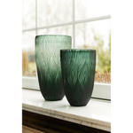 画像をギャラリービューアに読み込む, FOLIZA - vase - glass - dark green
