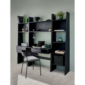 ORLANDO - rack - mdf - L 50 x W 35 x H 185 cm - black