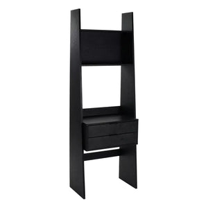 ORLANDO - 2 drawer rack - mdf - L 60 x W 35 x H 185 cm - black