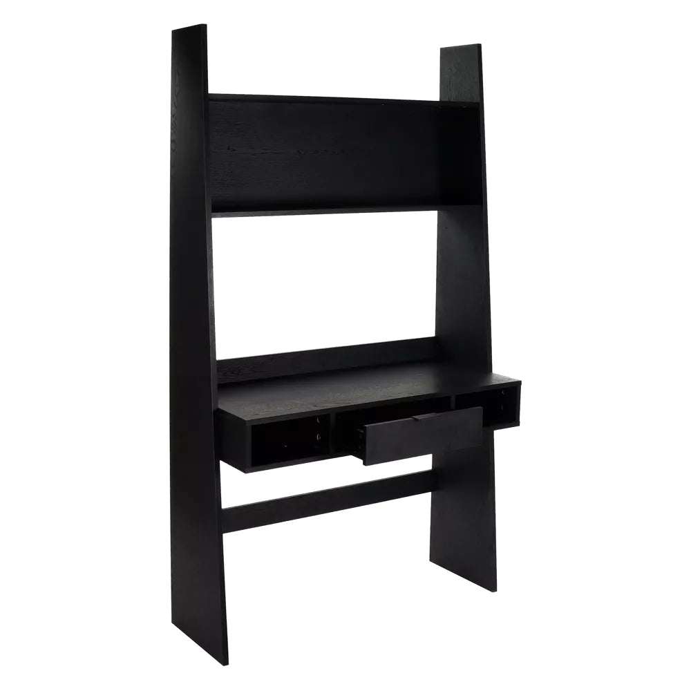 ORLANDO - desk rack - mdf - L 100 x W 45 x H 185 cm - black