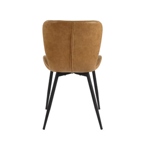 FRIULI - chair - polyurethane / metal - L 47 x W 54 x H 81 cm - cognac