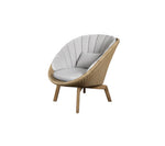 画像をギャラリービューアに読み込む, Peacock lounge chair w/teak legs Natural

