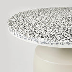 画像をギャラリービューアに読み込む, Agari Table_Rainy Day Grey/Black, Powder coated iron/Terrazzo_Ø45 x W45 x H45 cm
