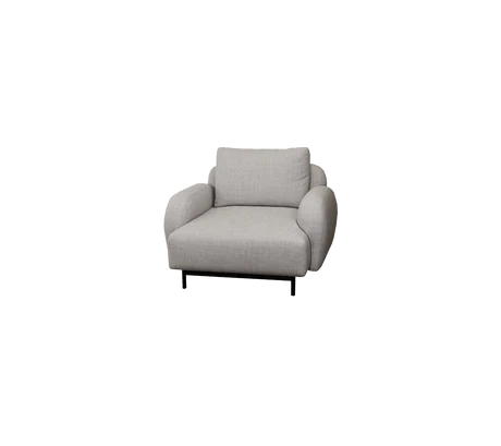 Aura lounge chair with low armrest