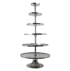 Etagere 6 tier ALU RAW/NI 66x66x138