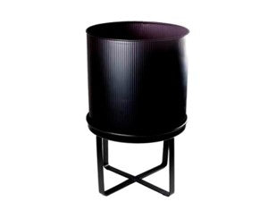 Planter on stand black IR 32x32x52