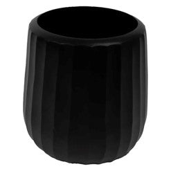 Vase ALU RAW-BLACK 40x40x39