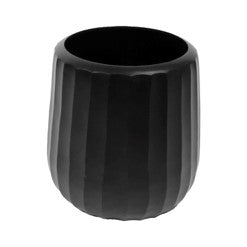 Vase ALU RAW-BLACK 20x20x20