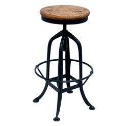 Bar stool recycled elm 32x32x63