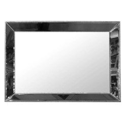 Mirror ant.silver MDF 91x122x8