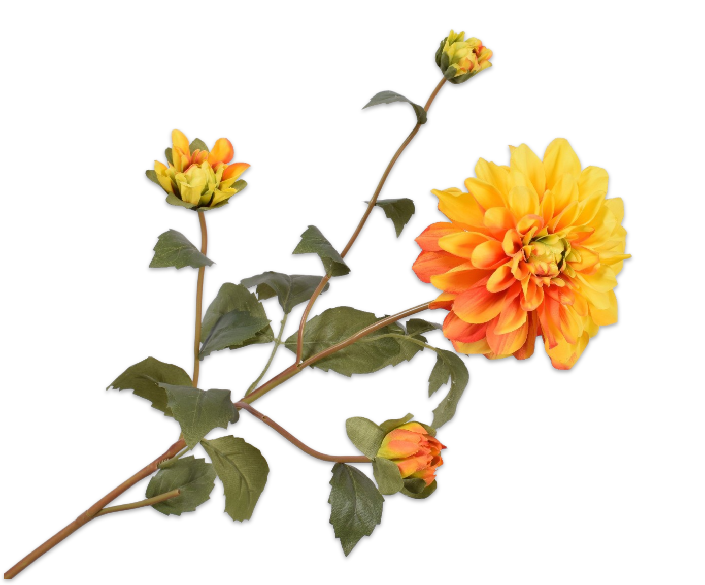 DAHLIA SPRAY YLL/ORG 80 cm