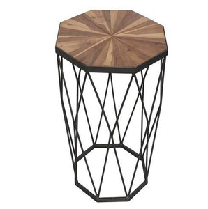 Side table brown teak IR