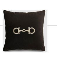 Cushion black velvet