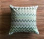 Cushion green black chevron CO 50x50