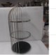 Cake stand 3 tier silver ss/NI black marble 25x25x54