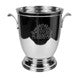 Wine cooler etched w/handles SS/BR/NI 25x20x26