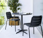 画像をギャラリービューアに読み込む, Drop café table base Lava grey, aluminium
