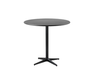 Drop café table base Lava grey, aluminium