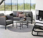 画像をギャラリービューアに読み込む, Circle rug, dia. 140cm Dark green,Soft Rope

