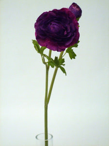 RANUNCULUS SPRAY X2 PURPLE 58cm