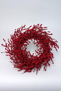 BERRY WREATH RED 35cm