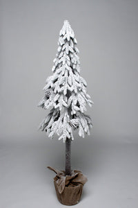 SNOW TREE W BERLAP BAG 120cm