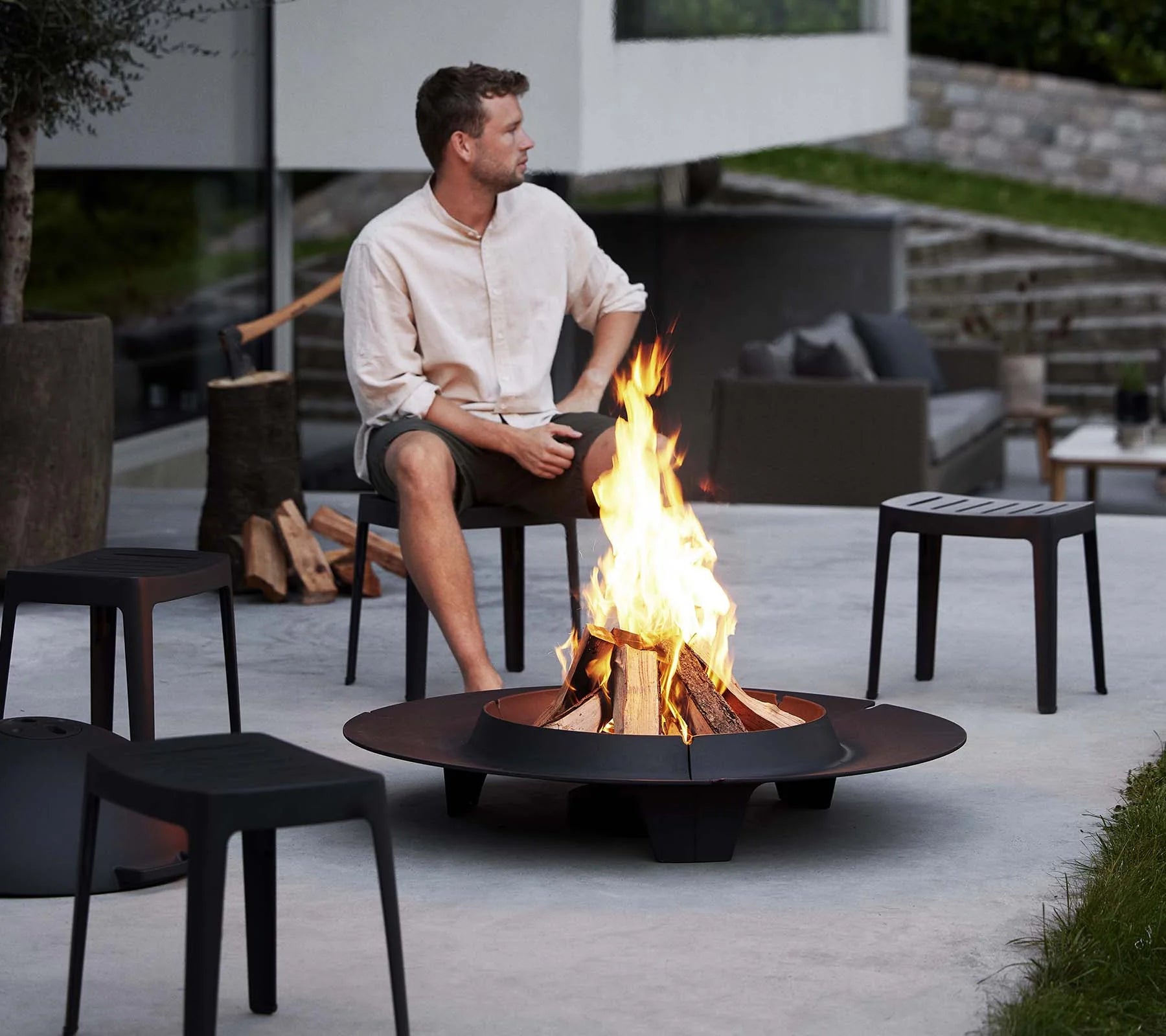 Cut stool, aluminium