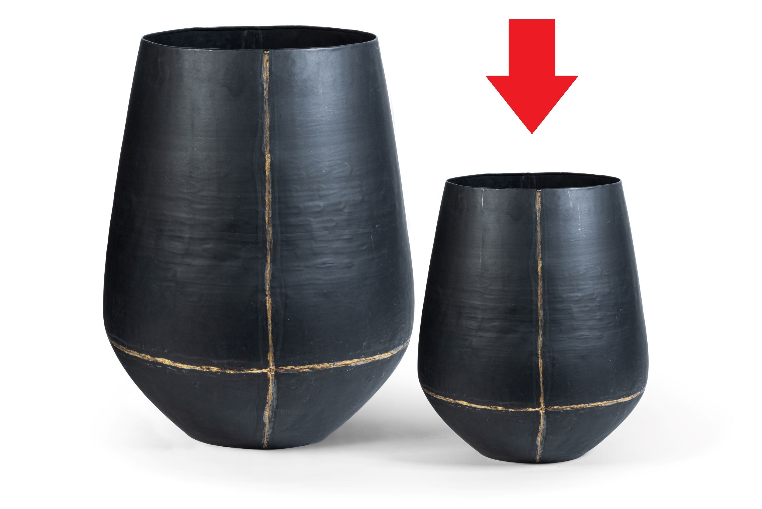 LANTER- METAL - BURNED BLACK 44x50cm