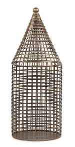 画像をギャラリービューアに読み込む, CAGE LANTERN - IRON - ANTIQUE BRASS - 26x66cm
