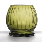 画像をギャラリービューアに読み込む, VASE VIVIANE  (Olive Glass)
