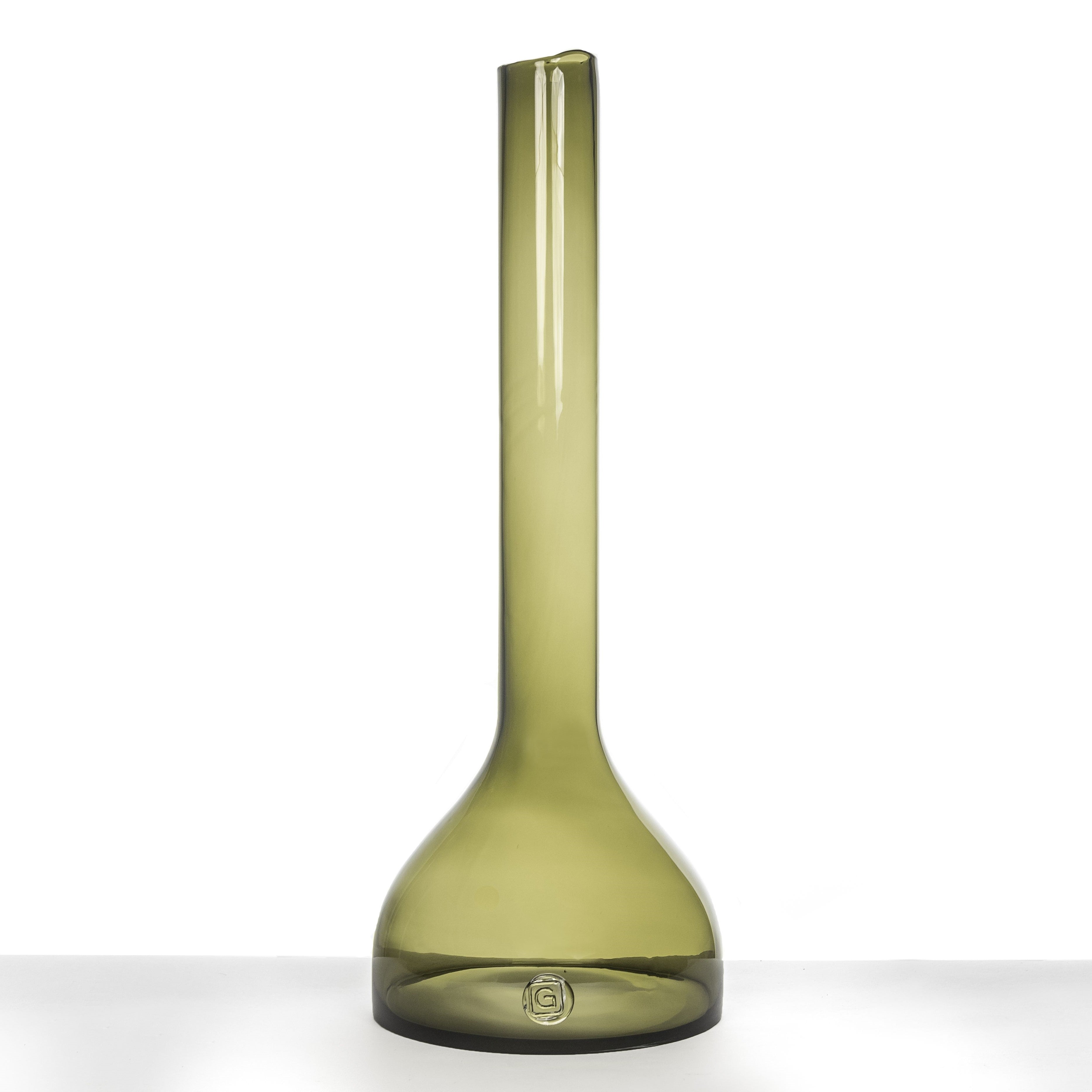 VASE CRISTINA L (Olive Glass)