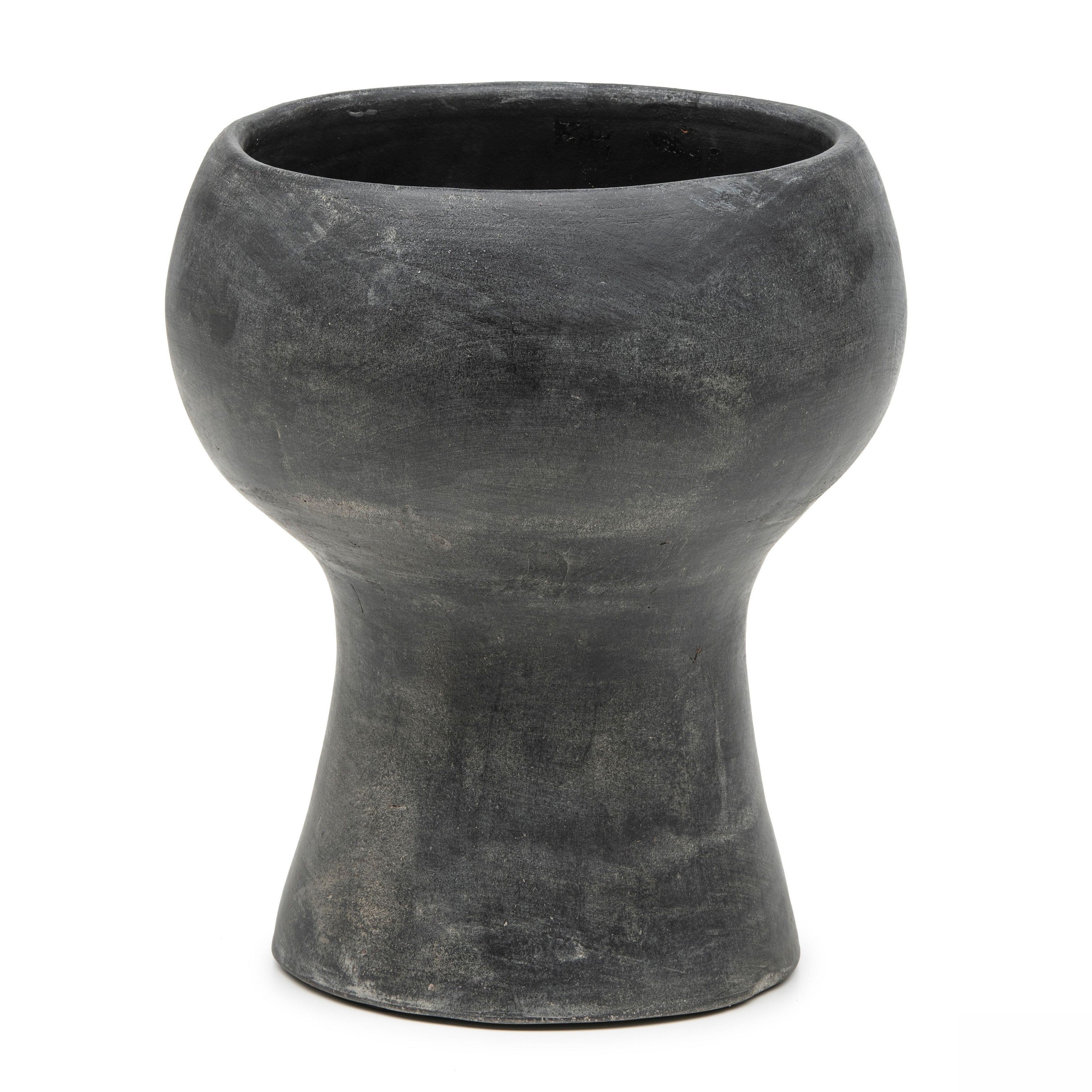 VASE OPIUM SLIM (Terracotta Fume Patine)