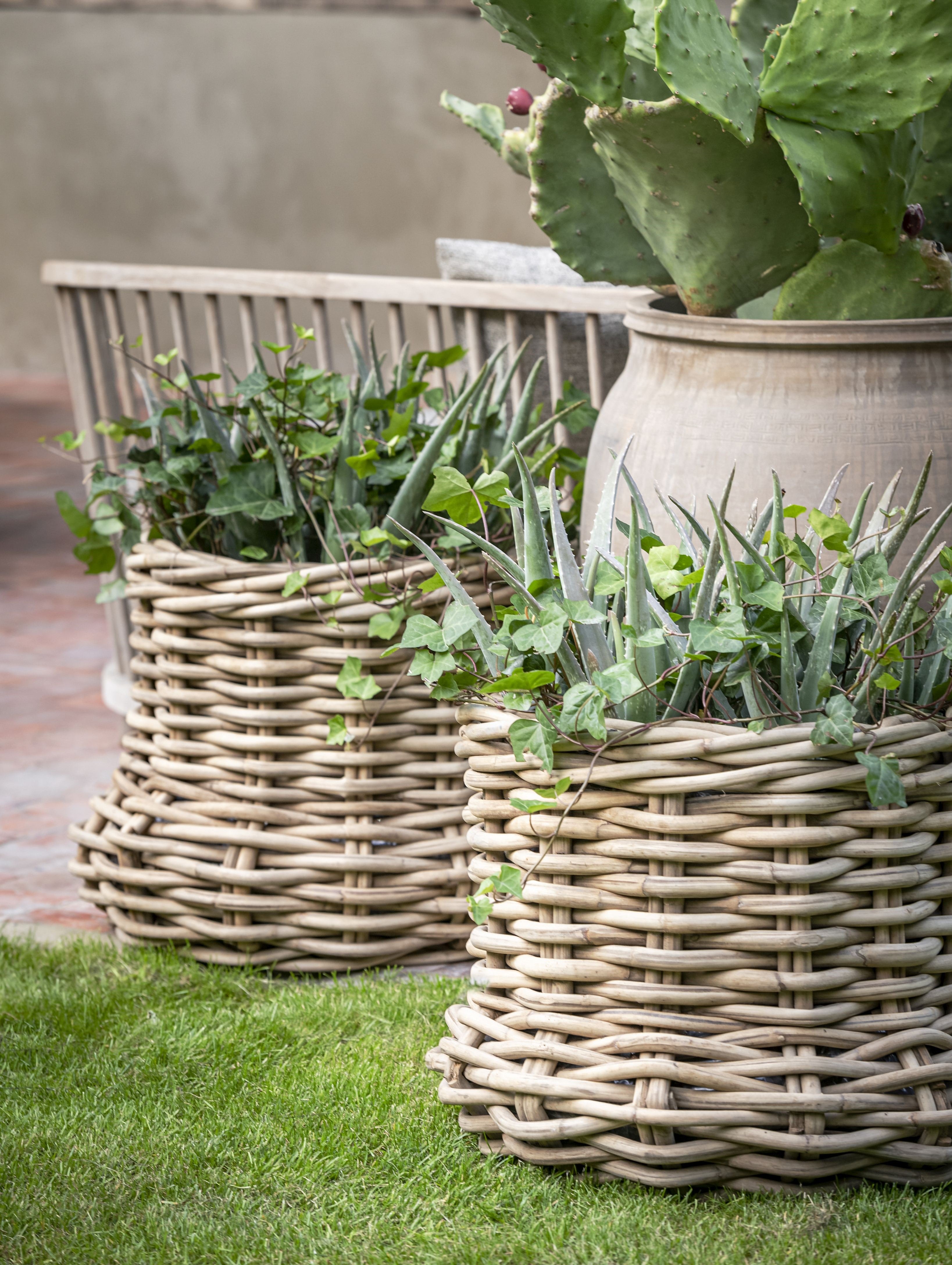 PLANTER BASKET NELL S (CL Rattan)