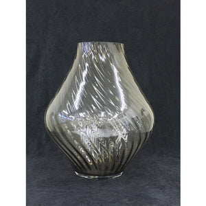 JUNBO ONION VASE SWIRL OPTICS SMALL MOCHA