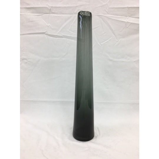 LONG SMALL VASE ORGANIC RIM SMOKE DIAM