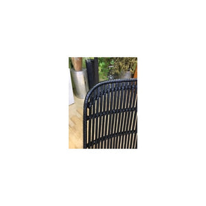 RATTAN DINING CHAIR BLACK