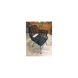 RATTAN TUB CHAIR BLACK