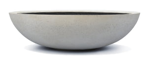 Low bowl, easyLite, concrete surface Antique White/D.100x28