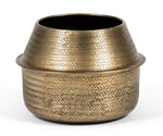 画像をギャラリービューアに読み込む, PLANTER RATTAN ANTIQUE FINISH - METAL - BRASS 24x17cm
