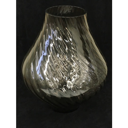 JUNBO ONION VASE SWIRL OPTICS BIG MOCHA